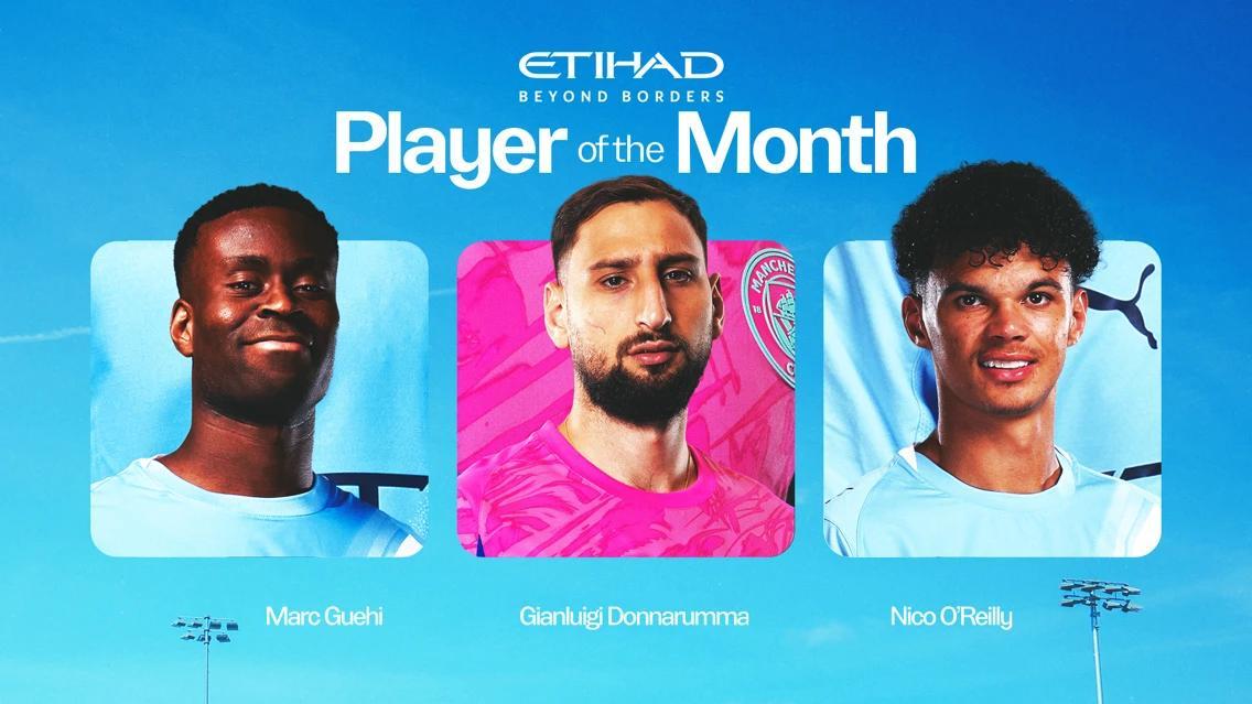 开云APP下载-你选谁？曼城2月最佳球员候选：格伊、多纳鲁马、奥赖利